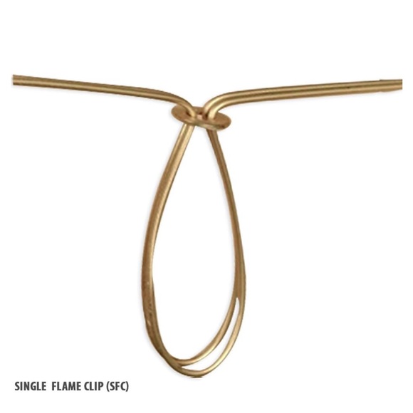 Royal Designs Inc beaded bell clip on chandelier shade - Picture 2 of 7